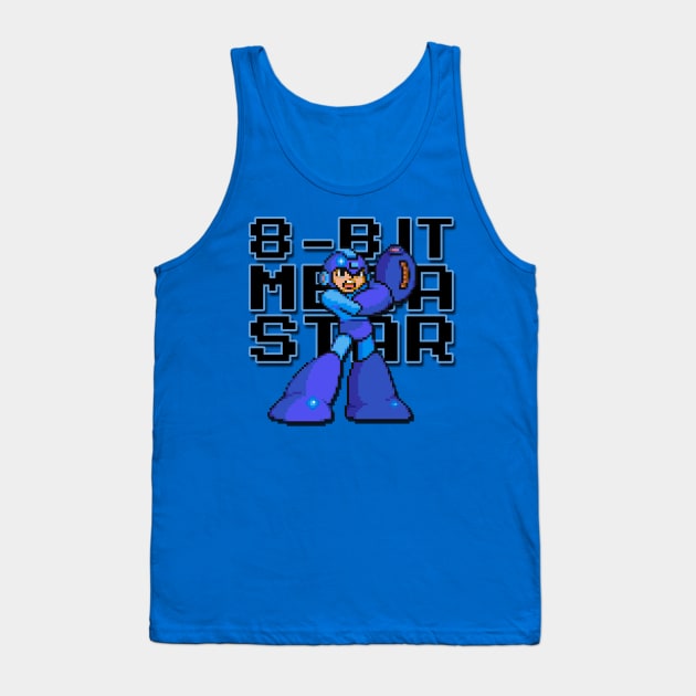 8 Bit Megastar Tank Top by RetroCheshire